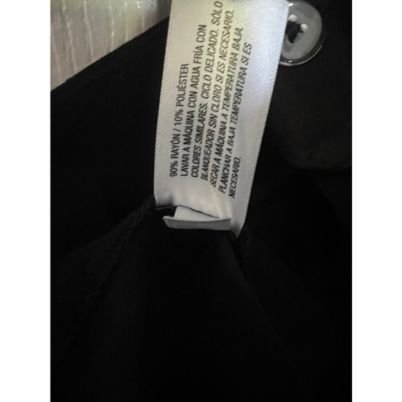 Women's a new day wide leg high rise relaxed Pants Black Size 12R NWT - Picture 8 of 9